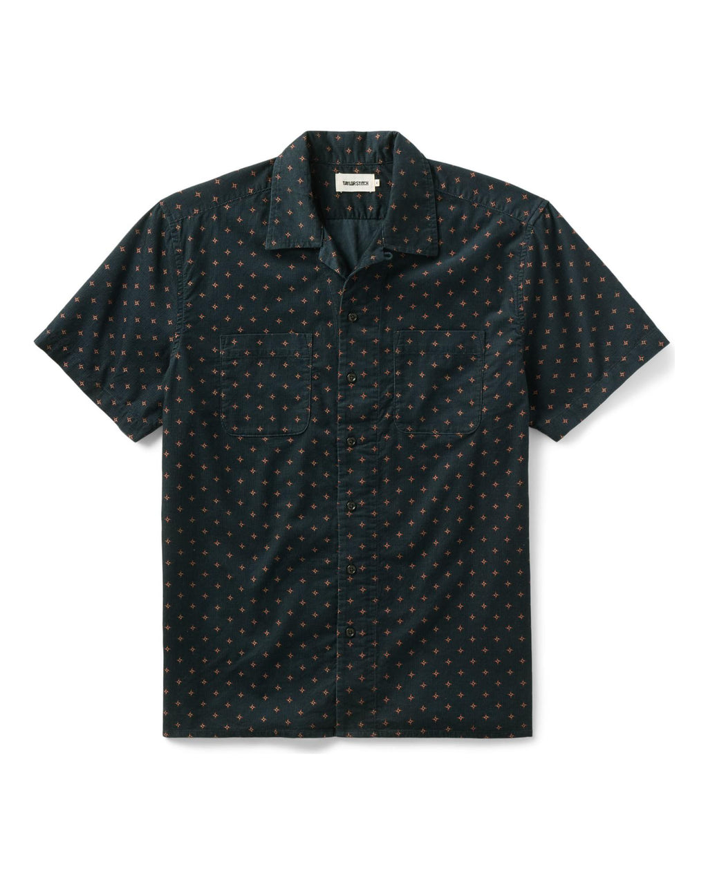 The Conrad Shirt in Navy Pigeon Foulard Pincord